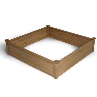 Algreen 4 ft x 4 ft Wood Raised Garden Bed & Reviews | Wayfair